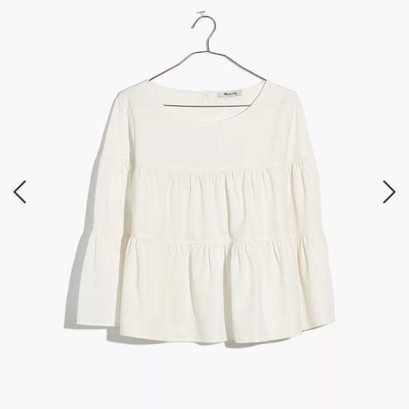 Madewell Tiered Blouse Small - Picture 4 of 7